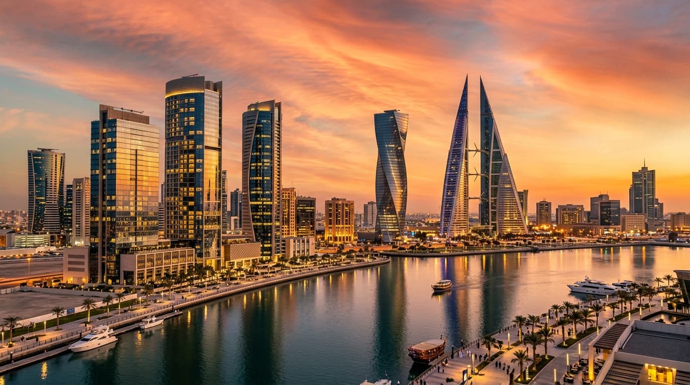 Arizona International Group - Corporate Headquarters & Bahrain Skyline